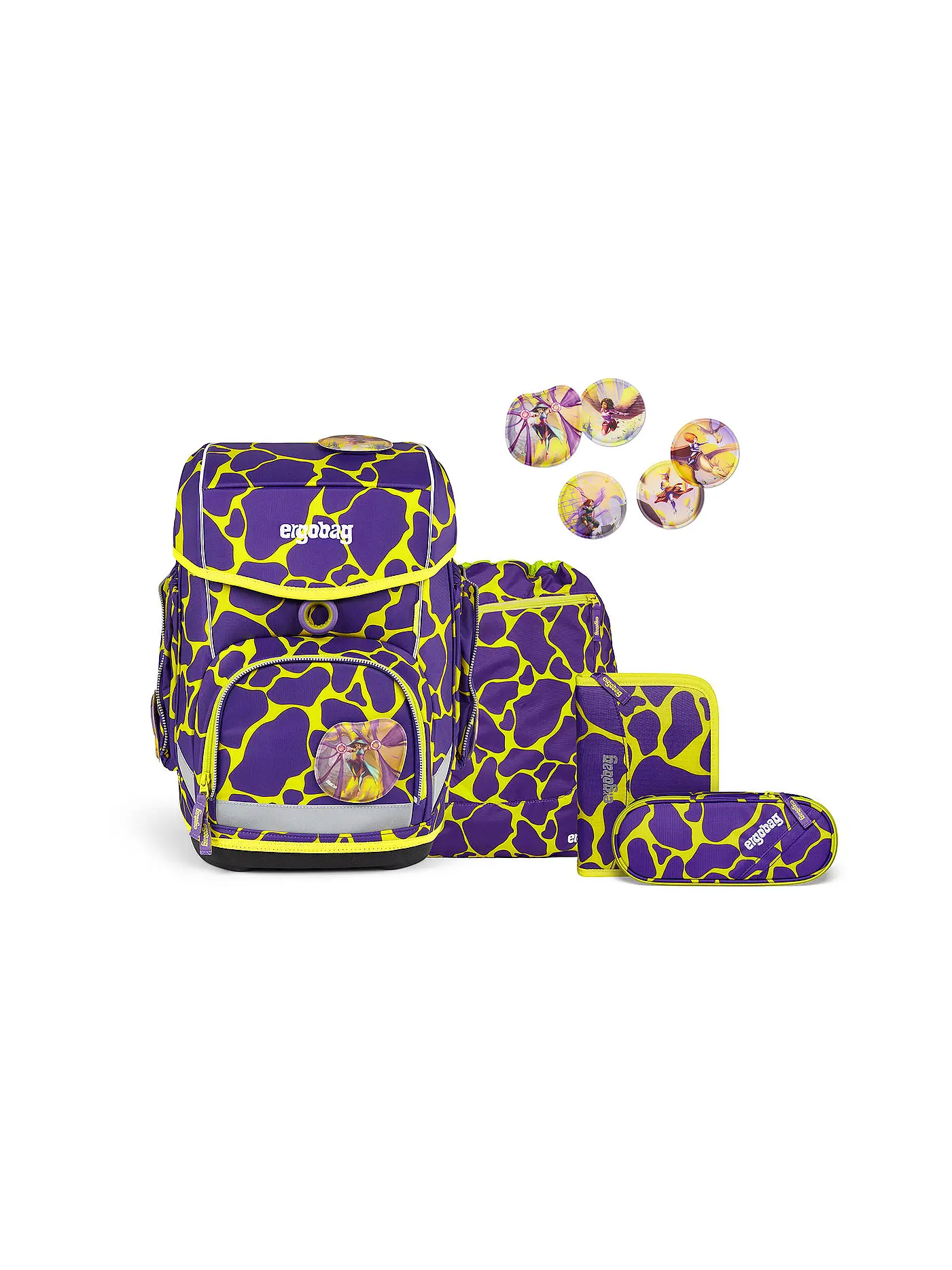 ERGOBAG | Schultaschen Set 5tlg CUBO Lumi SuBärkraft | 